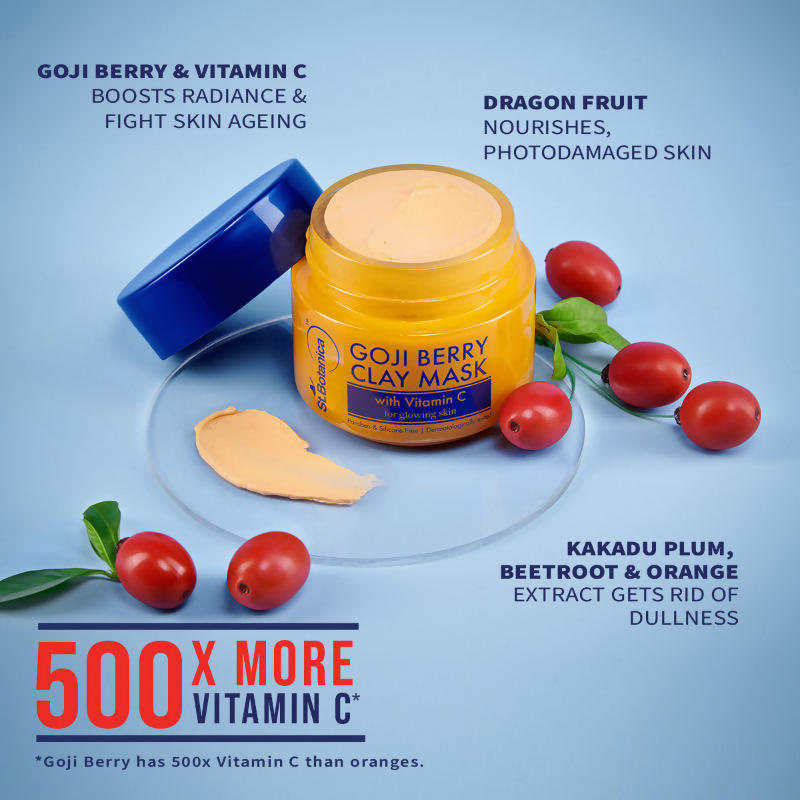 St.Botanica Goji Berry Face Mask With Goji Berry & Vitamin C For Youthful Glow