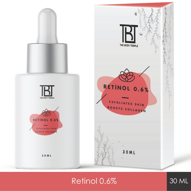 The Body Temple Retinol 0.6% Anti Ageing Night Face Serum