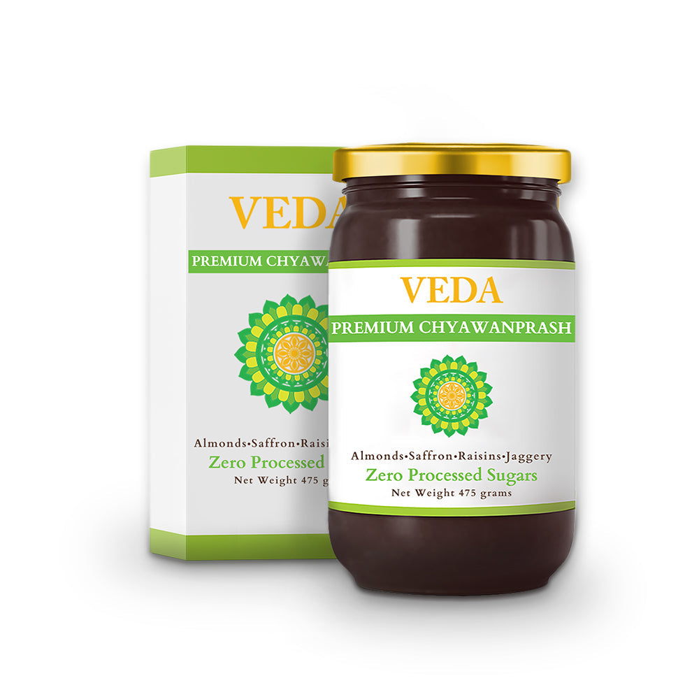 Veda Premium Chyawanprash (Sugar Free) - All Season Jaggery Chyawanprash with Almonds & Saffron, Pure & Fresh