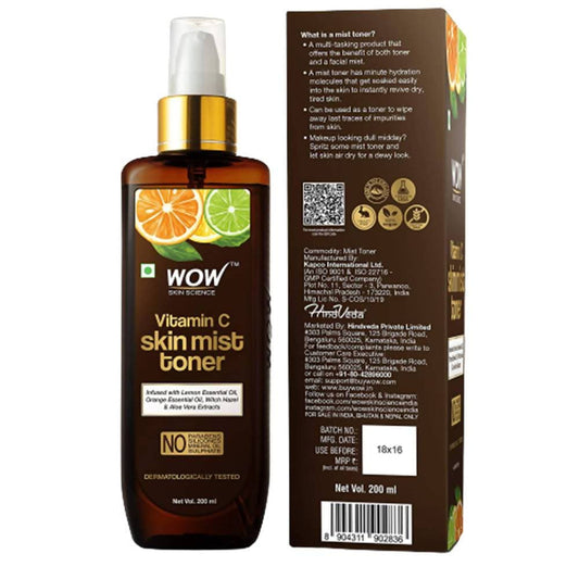 Buy Wow Skin Science Vitamin C Skin Mist Toner from DrMediCart, Ship from India to USA