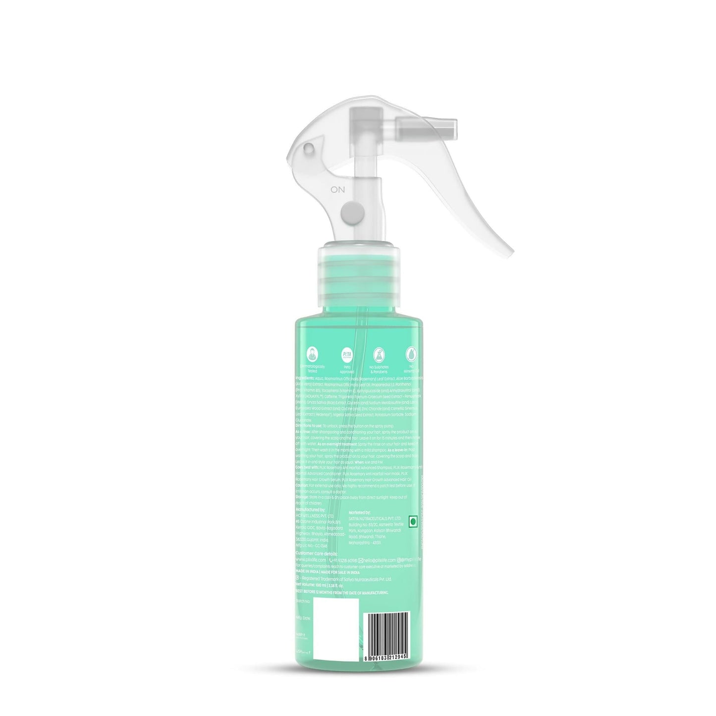 PLIX The Plant Fix Rosemary Hair Growth Advanced Hair Spray For Fuller, Thicker Hair