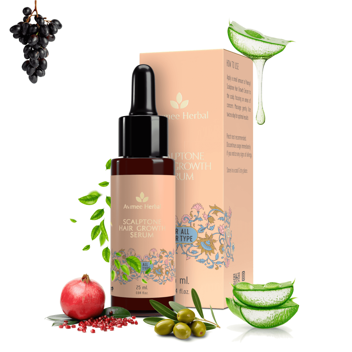 Avimee Herbal Keshpallav Hair Oil And Scalptone Hair Growth Serum Combo