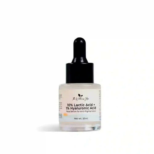 The Wellness Shop 10% Lactic Acid, 1% Hyaluronic Acid Face Serum