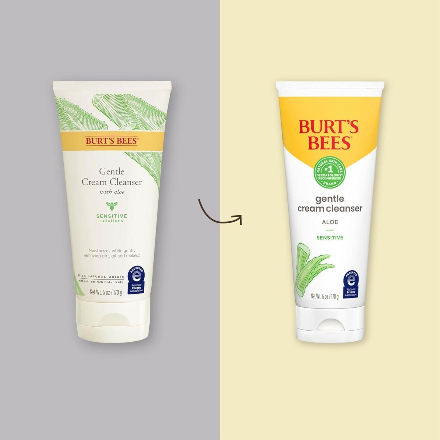 Burt's Bees Gentle Cream Cleanser with Aloe for Sensitive Skin