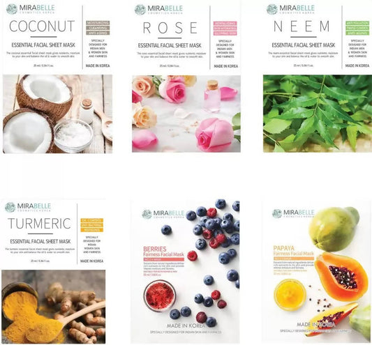 Mirabelle Korea Dull Skin Face sheet Mask Combo