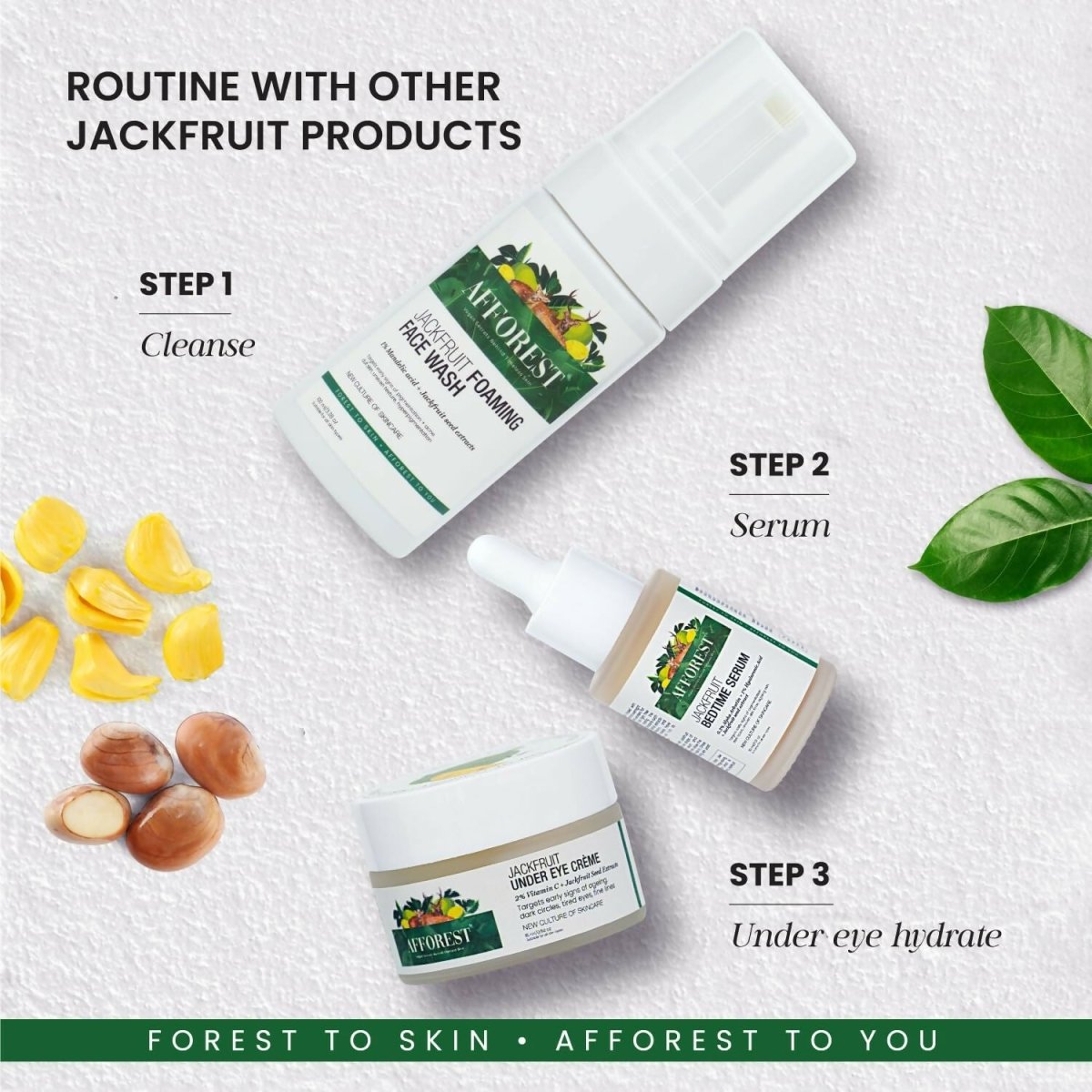 Afforest Jackfruit Bedtime Serum with 0.3% Alpha Arbutin, 1% Hyaluronic acid, Jackfruit seed extracts