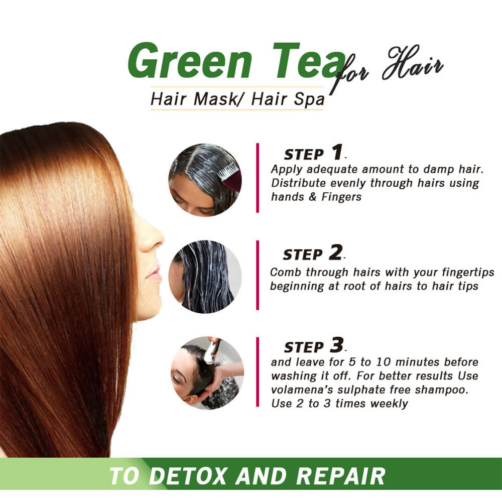 Volamena Green Tea & Bhringraj Hair Mask