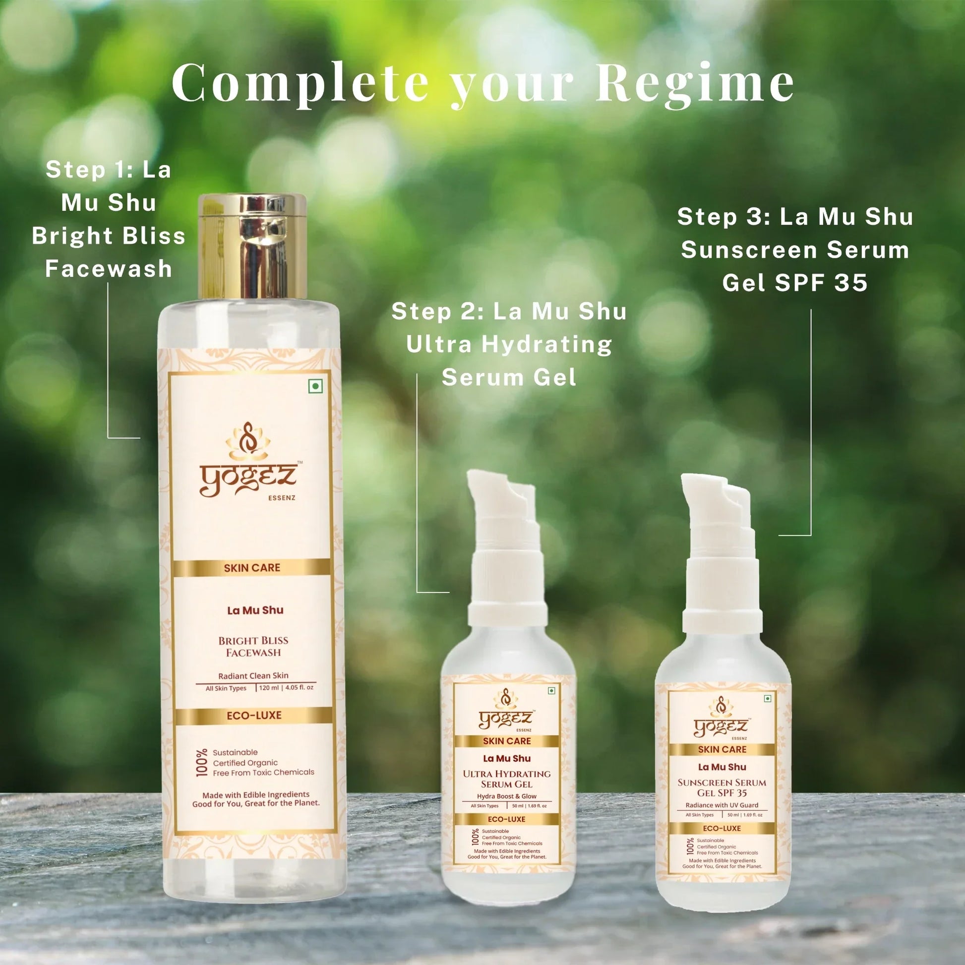 Yogez La Mu Shu Sunscreen Serum Gel SPF 35