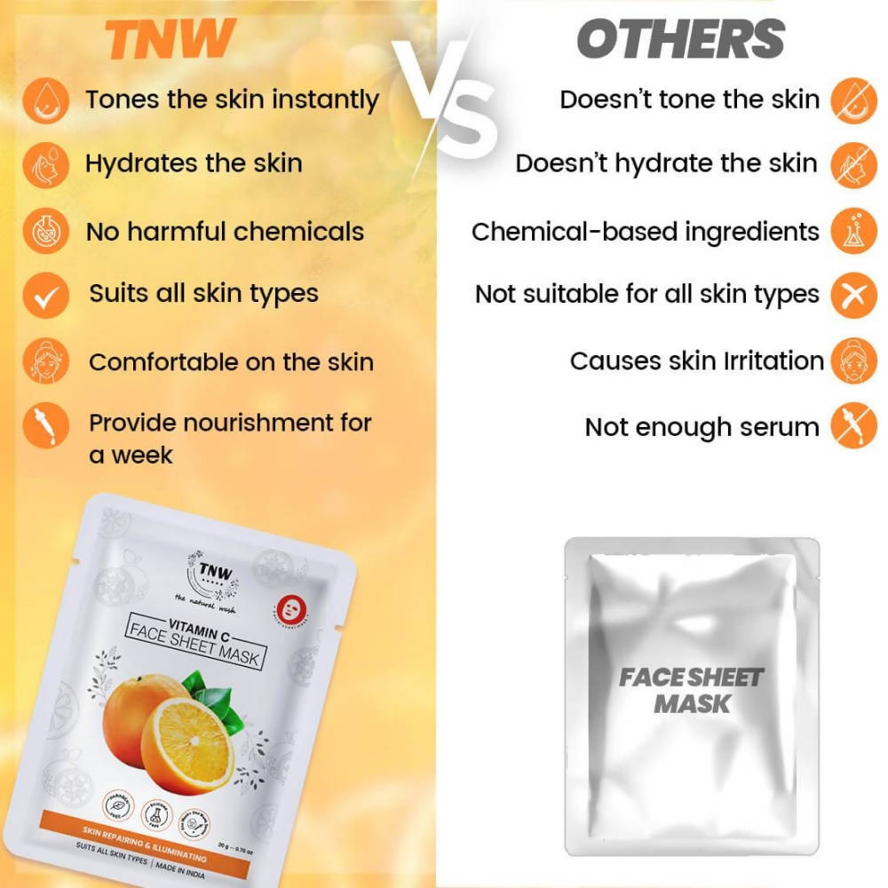 The Natural Wash Vitamin C Face Sheet Mask