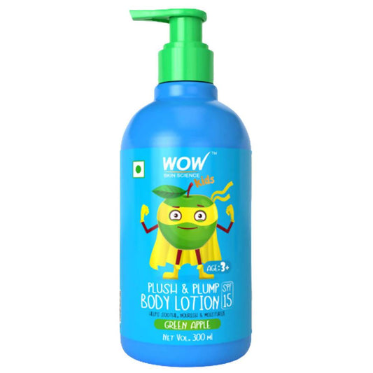 Buy Wow Skin Science Kids Plush & Plump Body Lotion - Green Apple from DrMediCart, Ship from India to USA