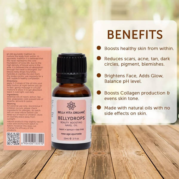 Bella Vita Organic Belly Drops Beauty Boosting Navel Oil - DrMediCart