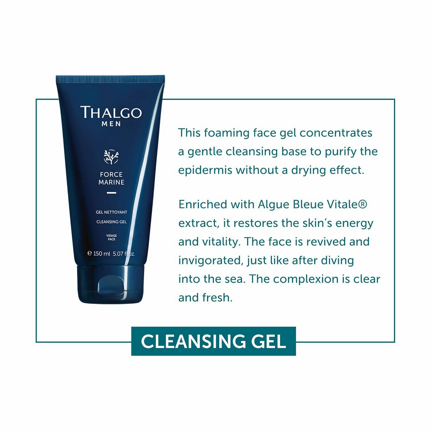 Thalgo Cleansing Gel - Refreshing Purifying Men’s Face Wash