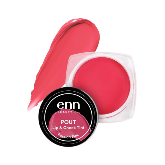 Enn Beauty Pout Lip, Cheek Tint With SPF 10 With Jojoba & Avocado Oil - Passion Pink