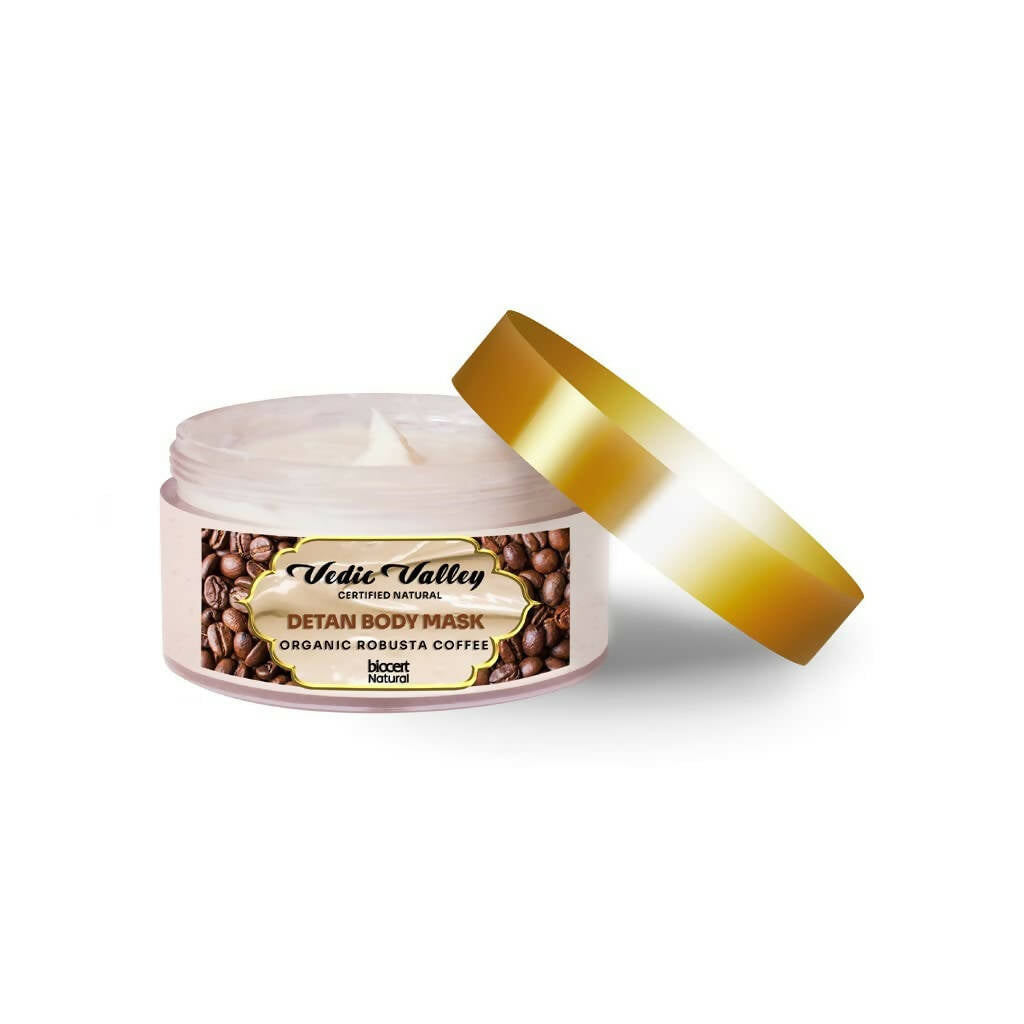 Vedic Valley Detan Body Mask Organic Robusta Coffee