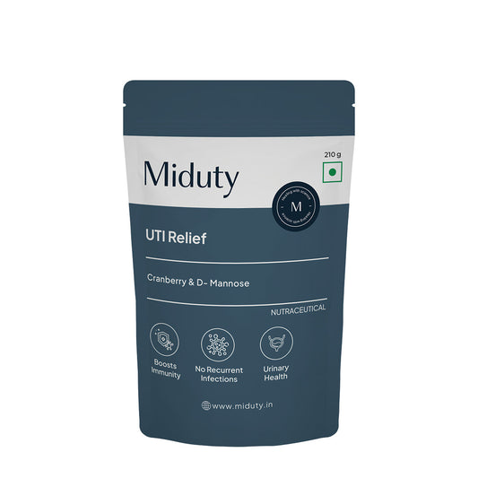 Miduty by Palak Notes UTI Relief with D-Mannose And Cranberry-Vanilla Flavor