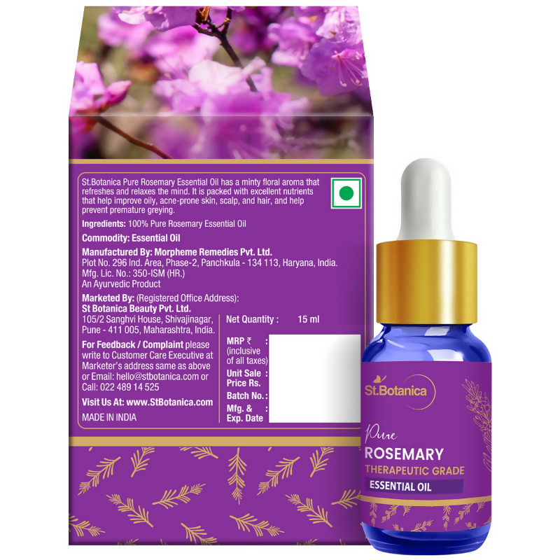 St.Botanica Pure Rosemary Therapeutic Grade Aroma Essential Oil