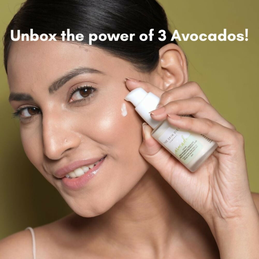 The Skin Diet Avocado Milky Glow Serum for Even Skin Tone with Hyaluronic Acid for Dull Skin