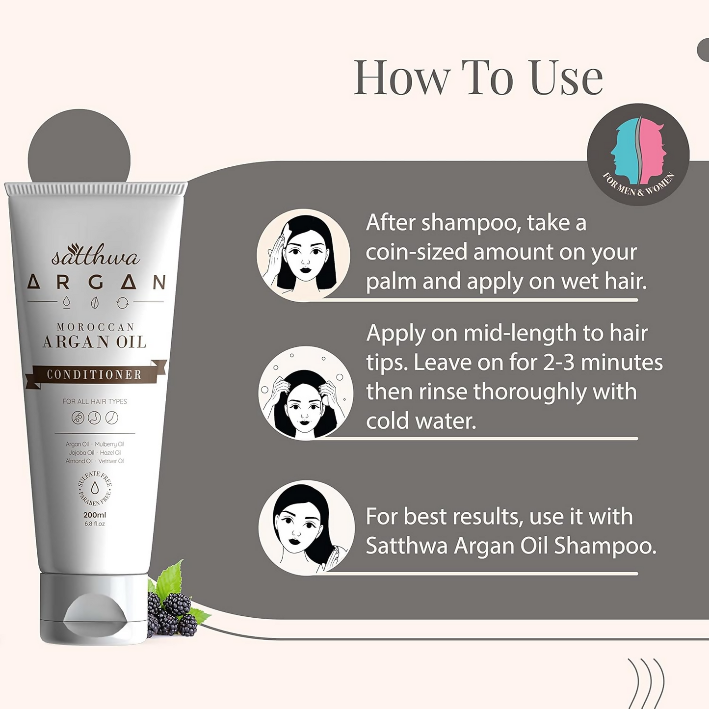 Satthwa Moroccan Argan Oil Conditioner
