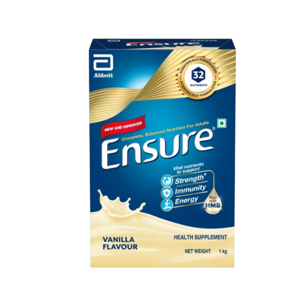 Ensure Nutritional Powder Vanilla Flavour - Balanced Nutrition Drink, Helps in Weight Management