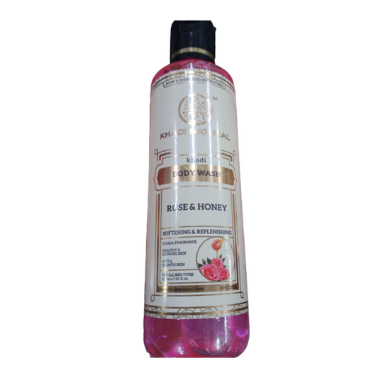 Khadi Natural Rose and Honey Herbal Body Wash