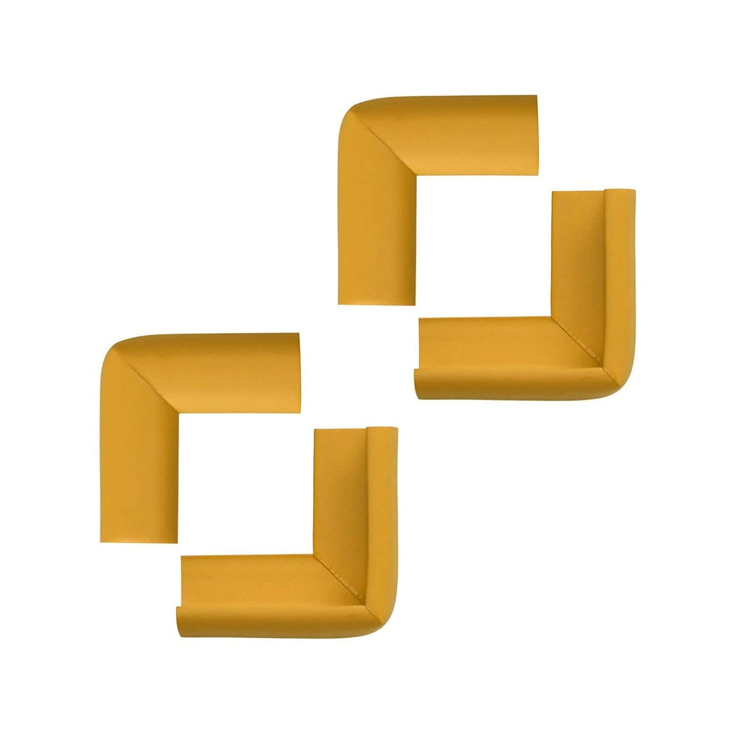 Safe-O-Kid Corner Guards Cushions, L Shaped, Small, Yellow