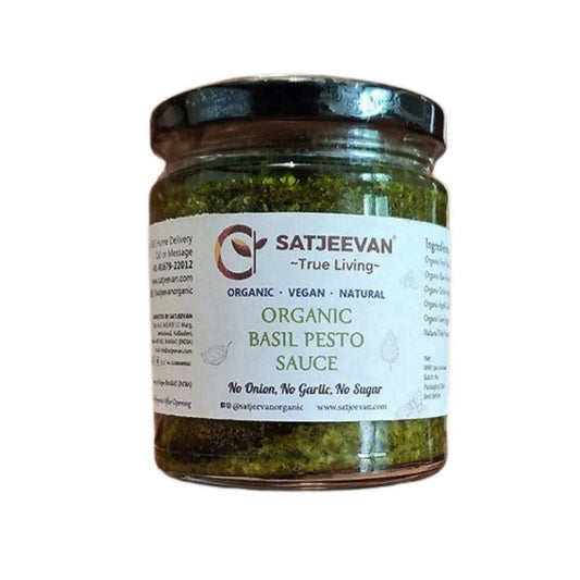 Buy Satjeevan Organic Basil Pesto Sauce from DrMediCart