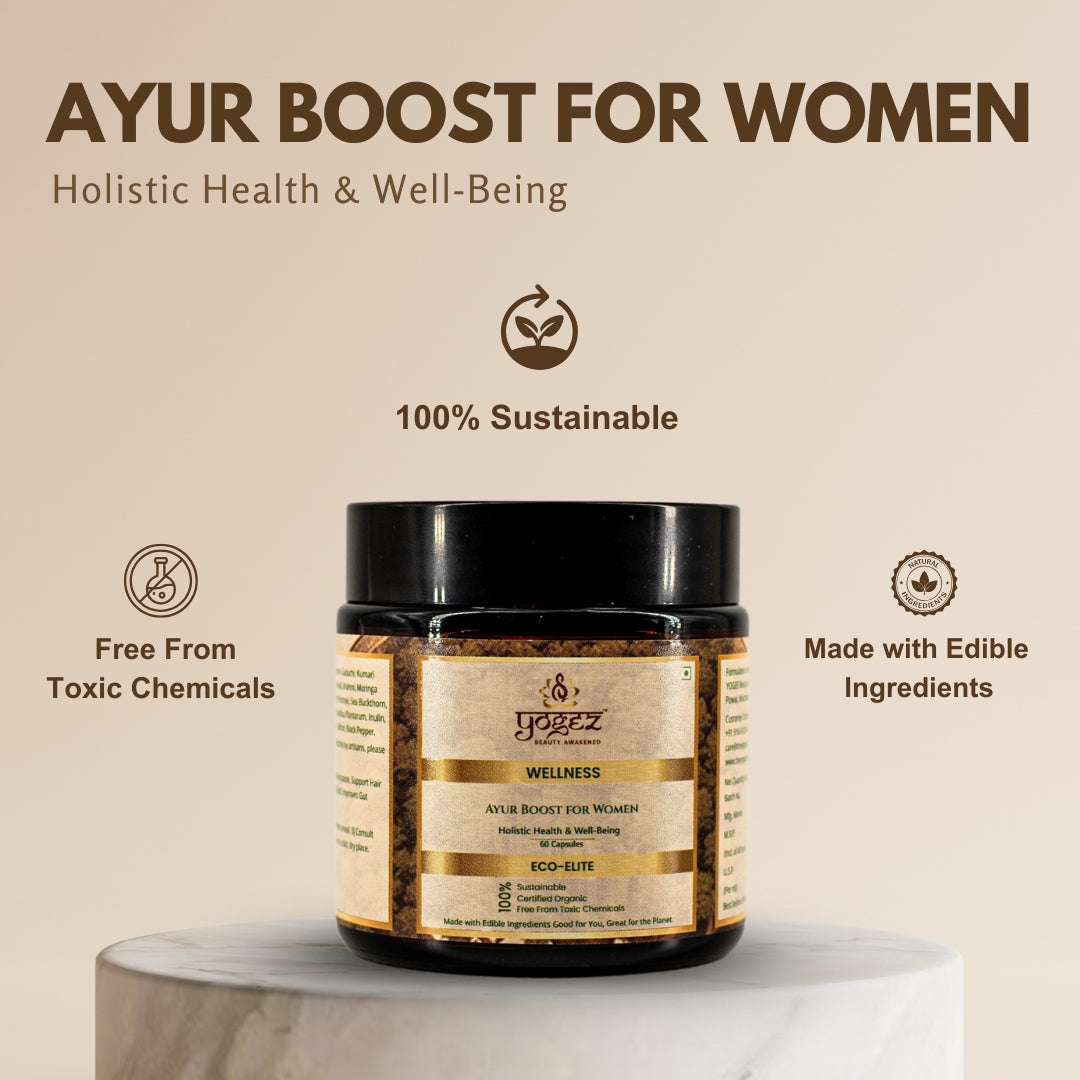 Yogez Ayur Boost for Women- A Herbal Supplement for Holistic Health