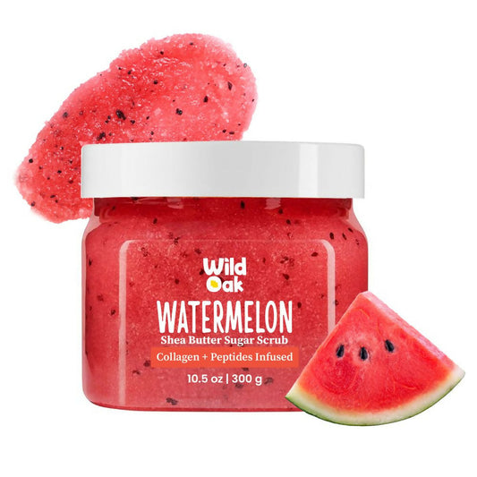 Wild Oak Watermelon Shea Sugar Scrub with Niacinamide For Tan Removal & Smooth Skin