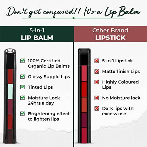 Organic Harvest Organic Lip Balm 5 in 1