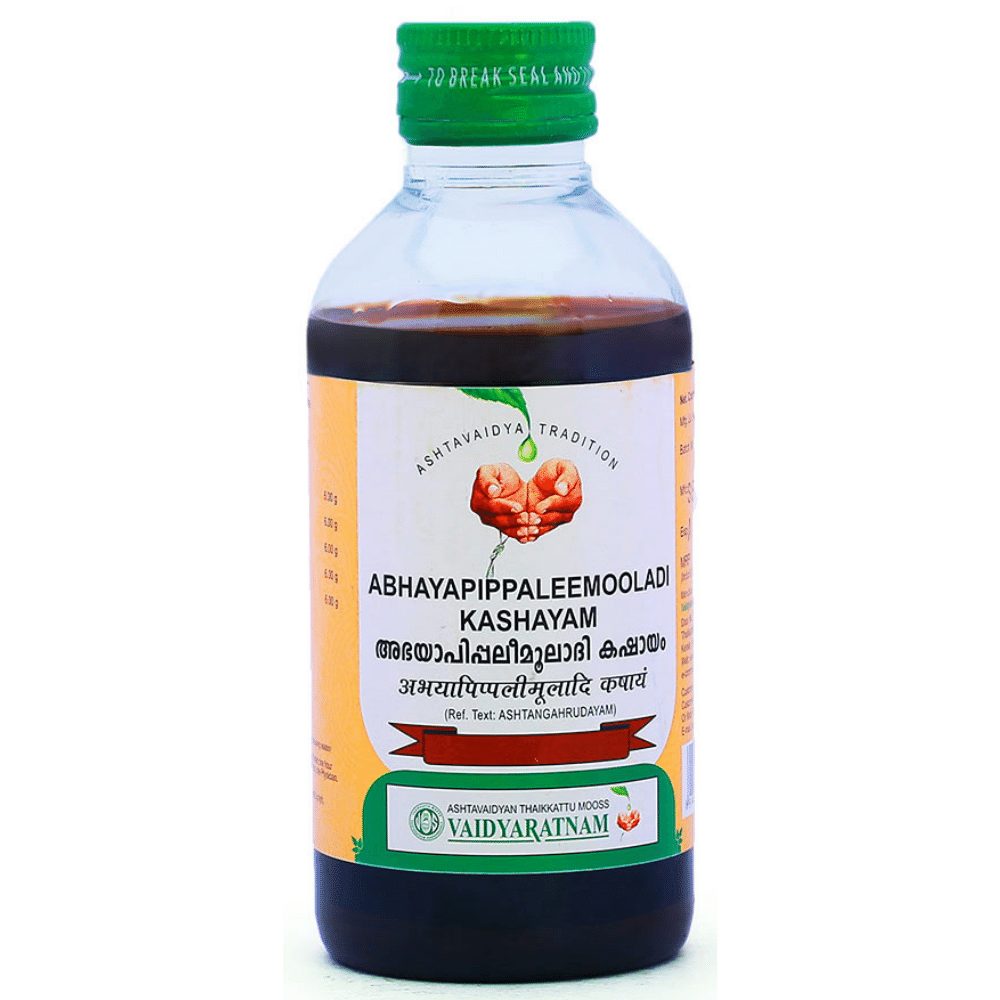Vaidyaratnam Abhayapippaleemooladi Kashayam - Drmedicart