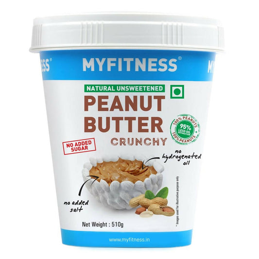 Buy Myfitness All Natural Unsweetened Peanut Butter Crunchy from DrMediCart