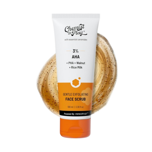 Chemist At Play Gentle Exfoliating Face Scrub With Mandelic Acid & Walnuts