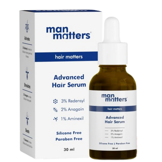 Man Matters Advanced Hair Serum With 3% Redensyl, 2% Anagain & 1% Aminexil, Rosemary Leaf Extract