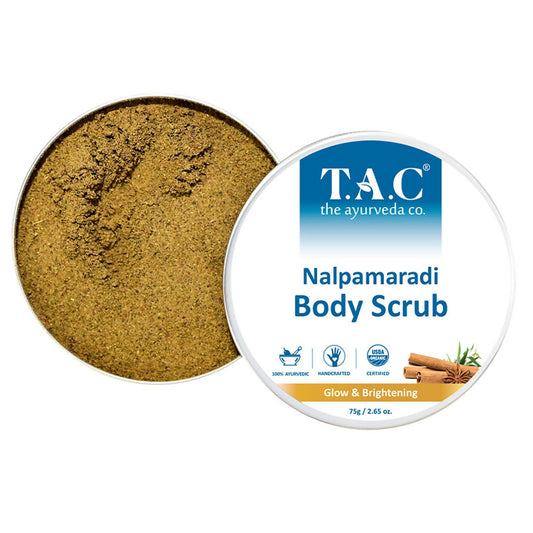 Buy TAC - The Ayurveda Co. Nalpamaradi Body Scrub for Glow and Brightening Skin, with Triphala For Women & Men from DrMediCart, Ship from India to USA