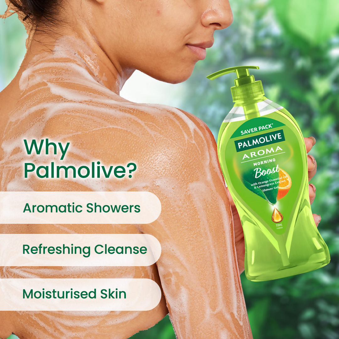 Palmolive Orange Essential Oil & Lemongrass Aroma Morning Boost Body Wash