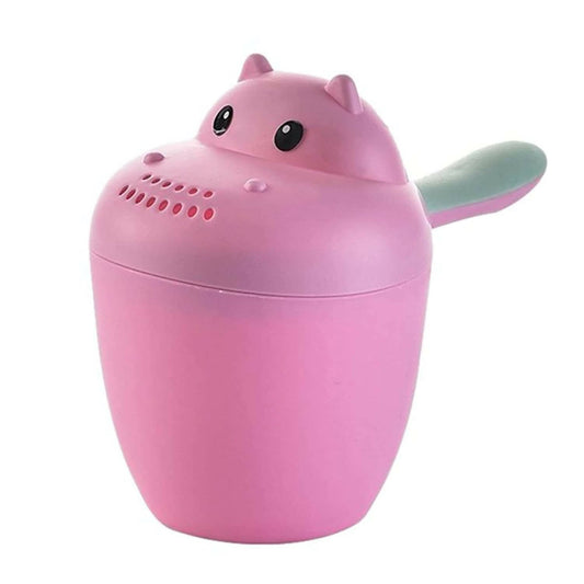 Safe-O-Kid Hair Washing Mug, Baby Shampoo Cup, Baby Shower, Baby Bath Tumbler/Rainer, Pink