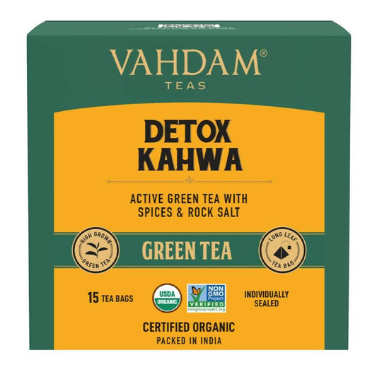 Buy Vahdam Detox Kahwa Green Tea from DrMediCart, Ship from India to USA