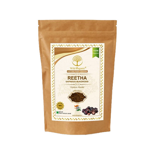 Wild Organic Reetha Powder Natural Hair Cleanser