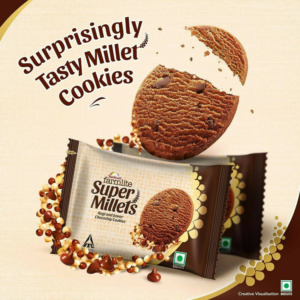 Sunfeast Farmlite Super Millets Chocochip Cookies - Drmedicart