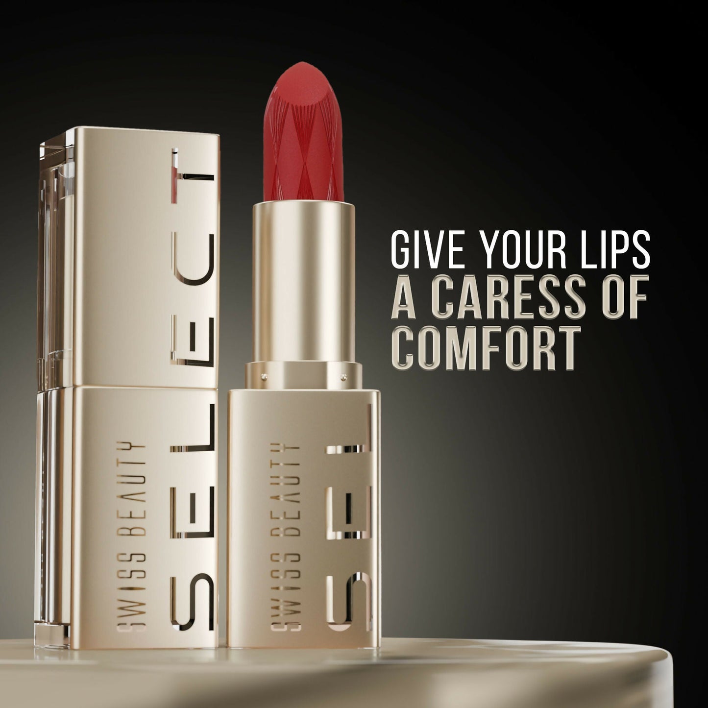 Swiss Beauty Select Creme Touch Hydrating Lipstick - 2 Natural Nude