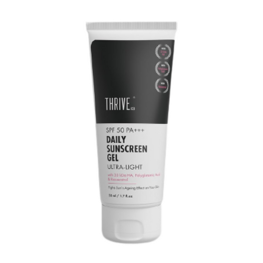 Buy ThriveCo Ultra-Light Daily Sunscreen Gel With SPF 50 PA+++ from DrMediCart, Ship from India to USA