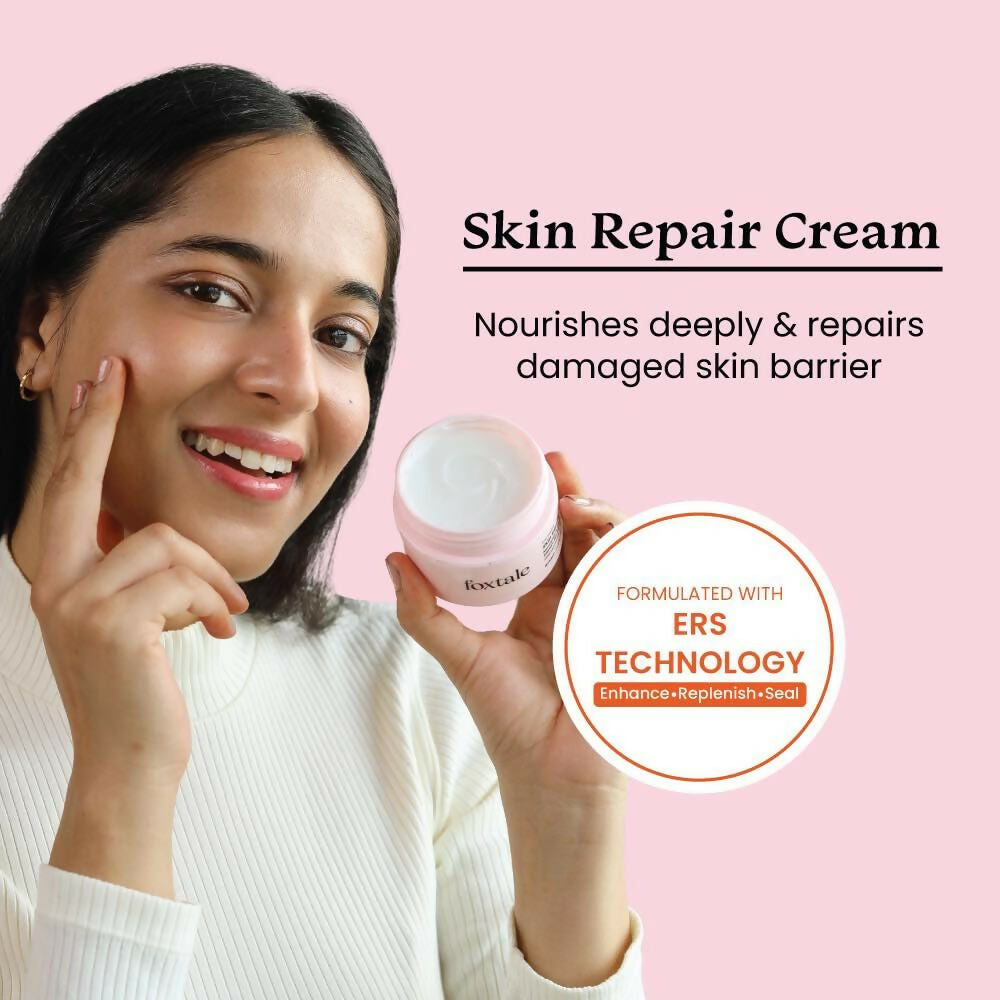 Foxtale Skin Repair Cream With Olive Leaf Extract, Provitamin B5 & Niacinamide