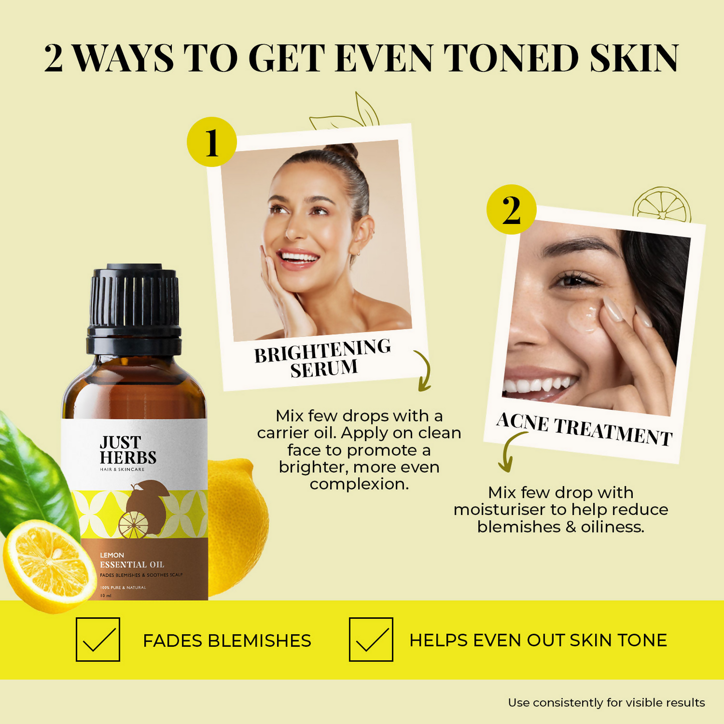 Just Herbs Lemon Essential Oil