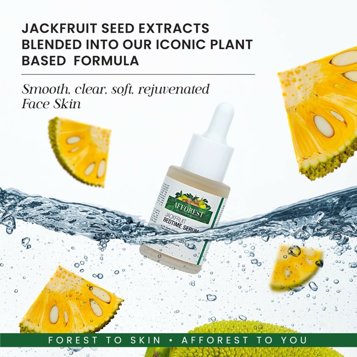 Afforest Jackfruit Bedtime Serum with 0.3% Alpha Arbutin, 1% Hyaluronic acid, Jackfruit seed extracts