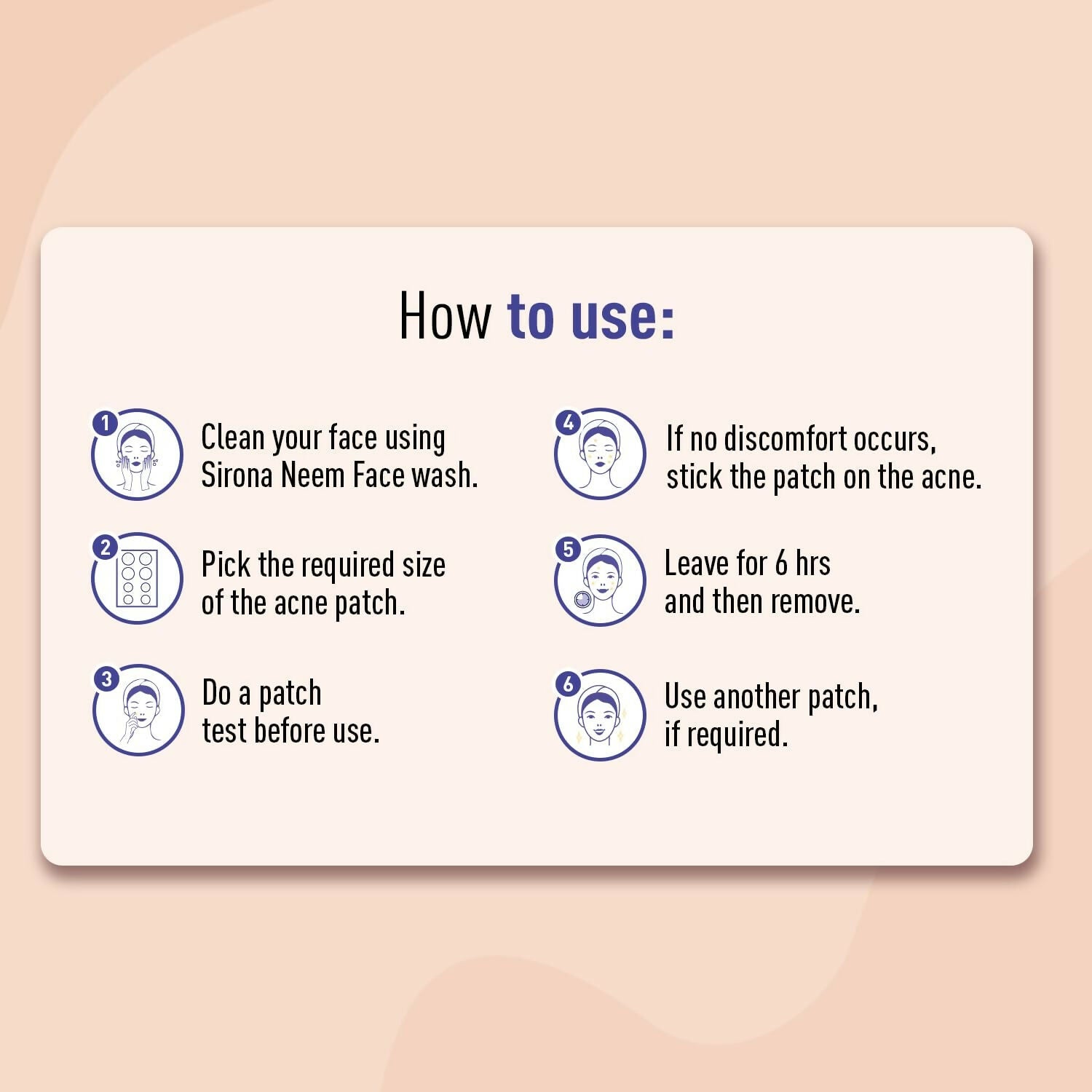 Sirona Anti Acne Pimple Patches For Face with 0.5% Salicylic Acid Invisible Facial Stickers Cover