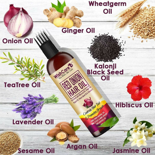 Buy Wishcare Red Onion Hair Oil from DrMediCart, Ship from India to USA