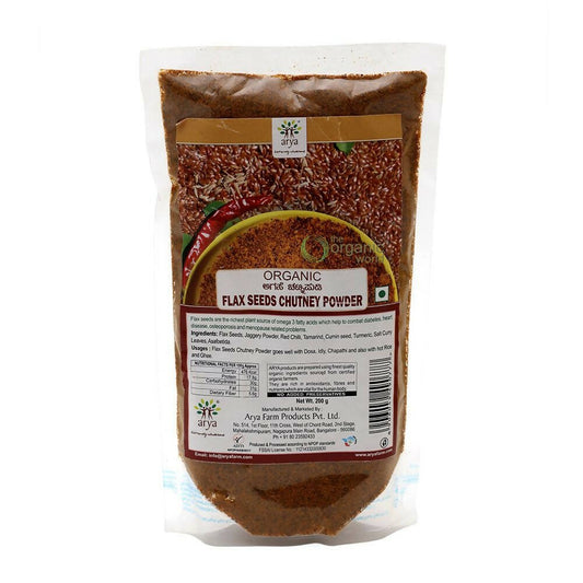 Arya Farm Flax Seeds Chutney Powder