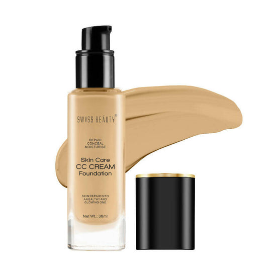 Swiss Beauty Skin Care CC Cream Liquid Foundation - 6 Beige Sand