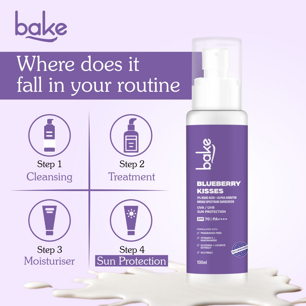 Bake 2% Kojic Acid Sunscreen Spf 70 With Alpha Arbutin & Niacinamide