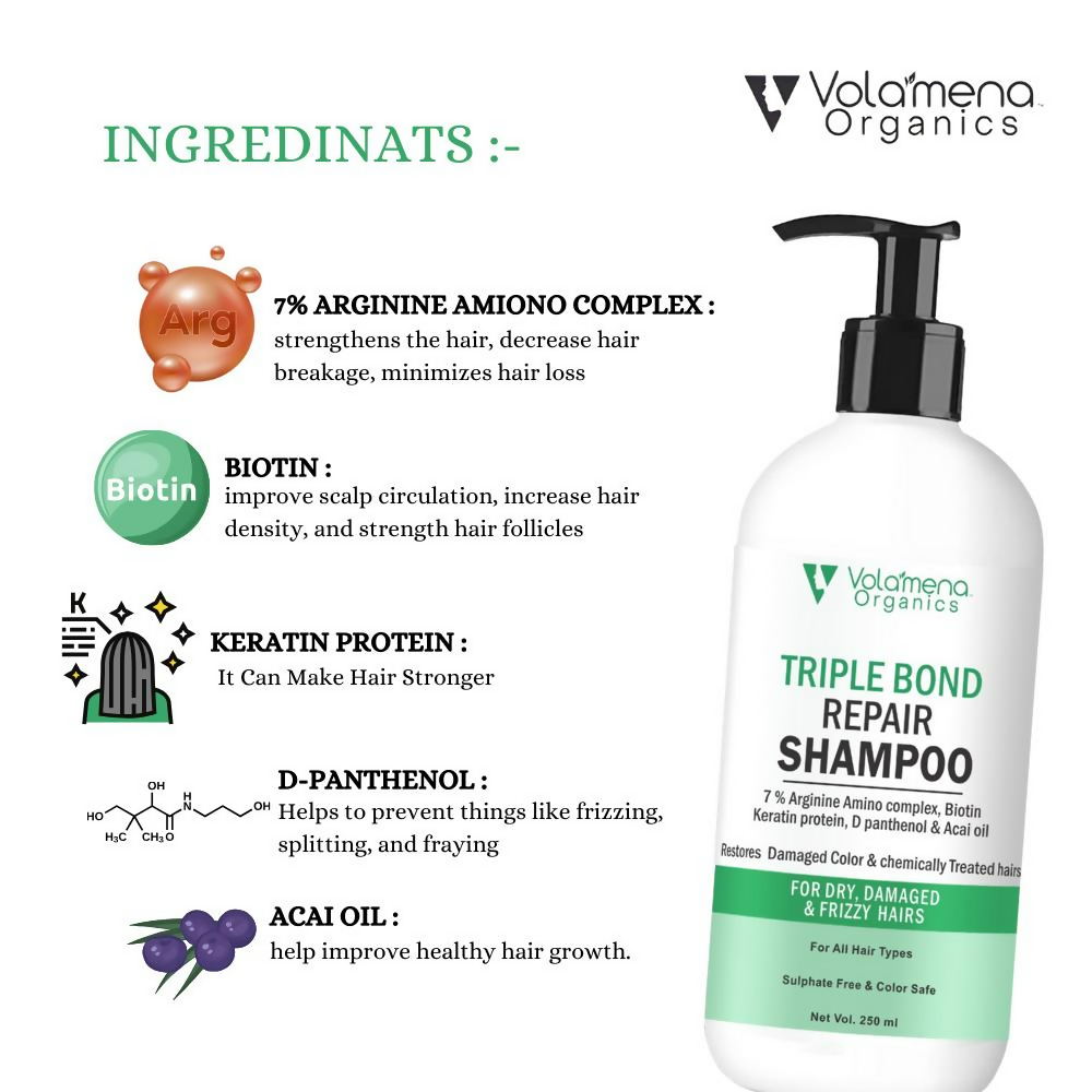 Volamena Organics Triple Bond Repair Shampoo